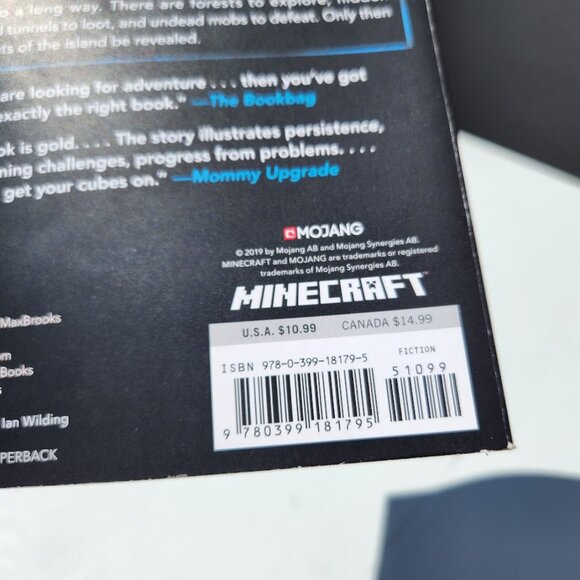 Minecraft The Island An Official Minecraft Novel Book By Max Brooks Paperback Pa - Picture 3 of 7